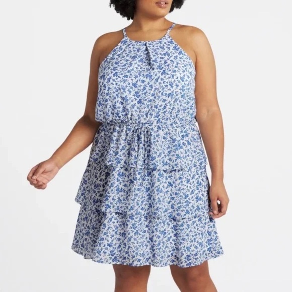 NEW The General Good ROSALIE Halter Neck Tiered Dress Size 1X - Stitch Fix - Picture 1 of 8